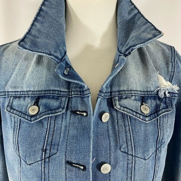 Soho New York & Company Denim Cropped Jacket - Picture 3 of 10